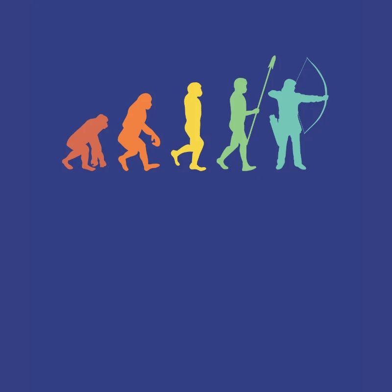 Evolution Bogenschießen Bogenschütze Pfeil Bogen