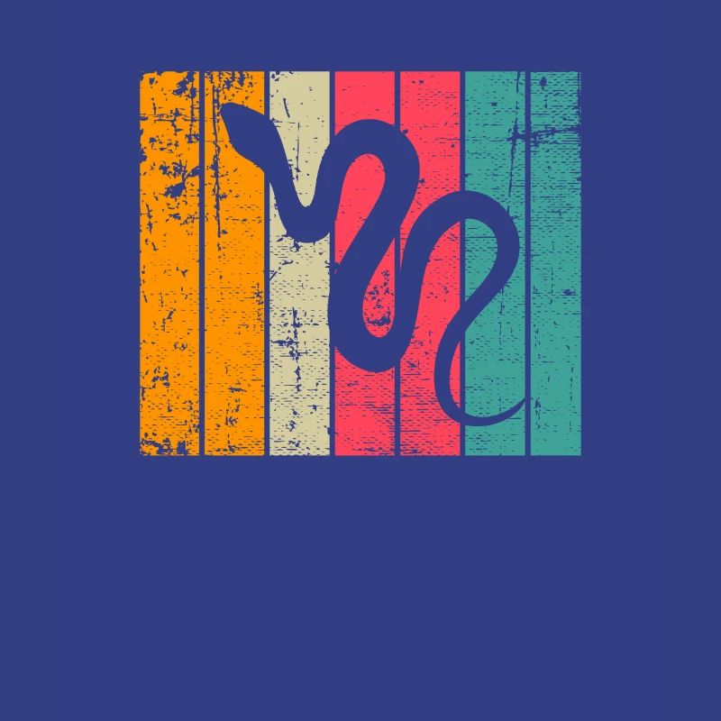 Snake Retro Reptile Python Gift idea