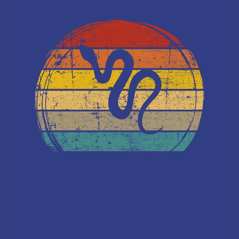 Snake Retro Reptile Python Idée cadeau