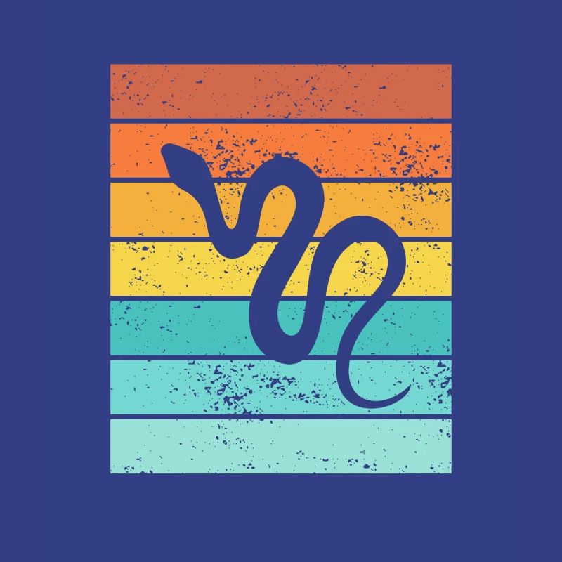 Snake Retro Reptile Python Gift idea