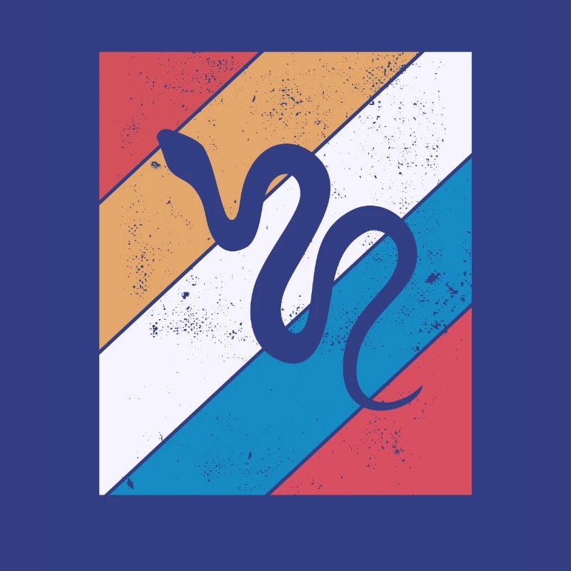 Snake Retro Reptile Python Gift idea