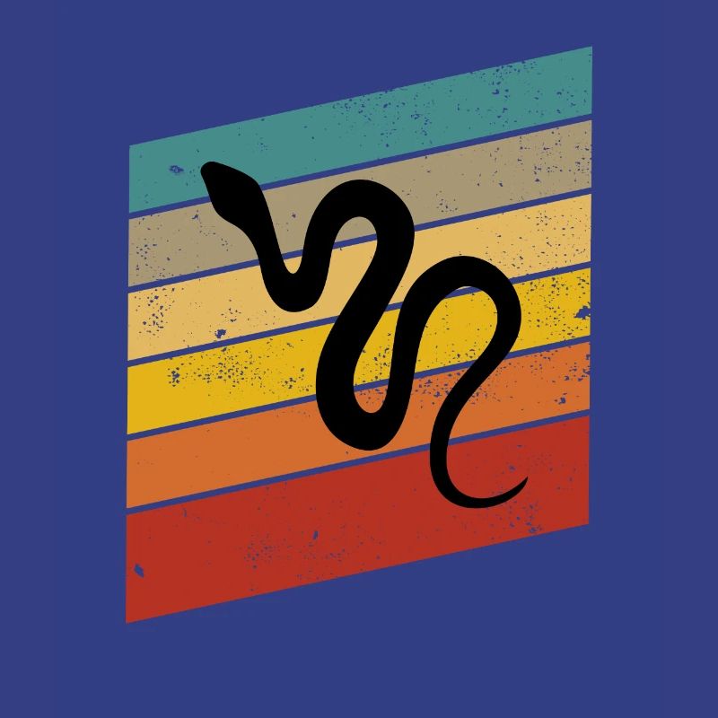 Snake Retro Reptile Python Idée cadeau