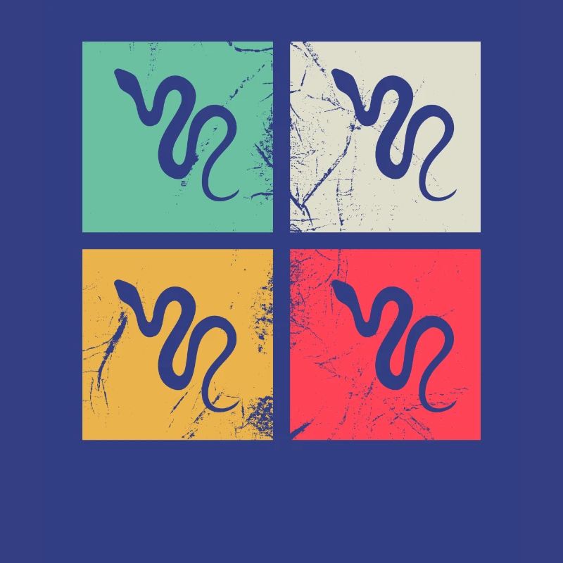 Snake Retro Reptile Python Gift idea