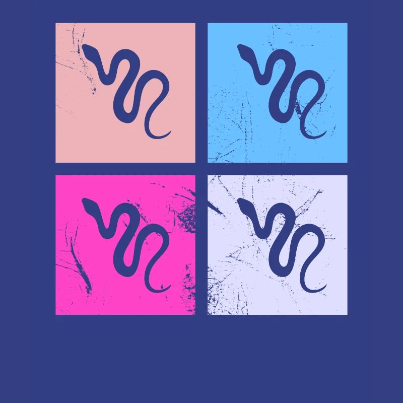 Snake Retro Reptile Python Idée cadeau