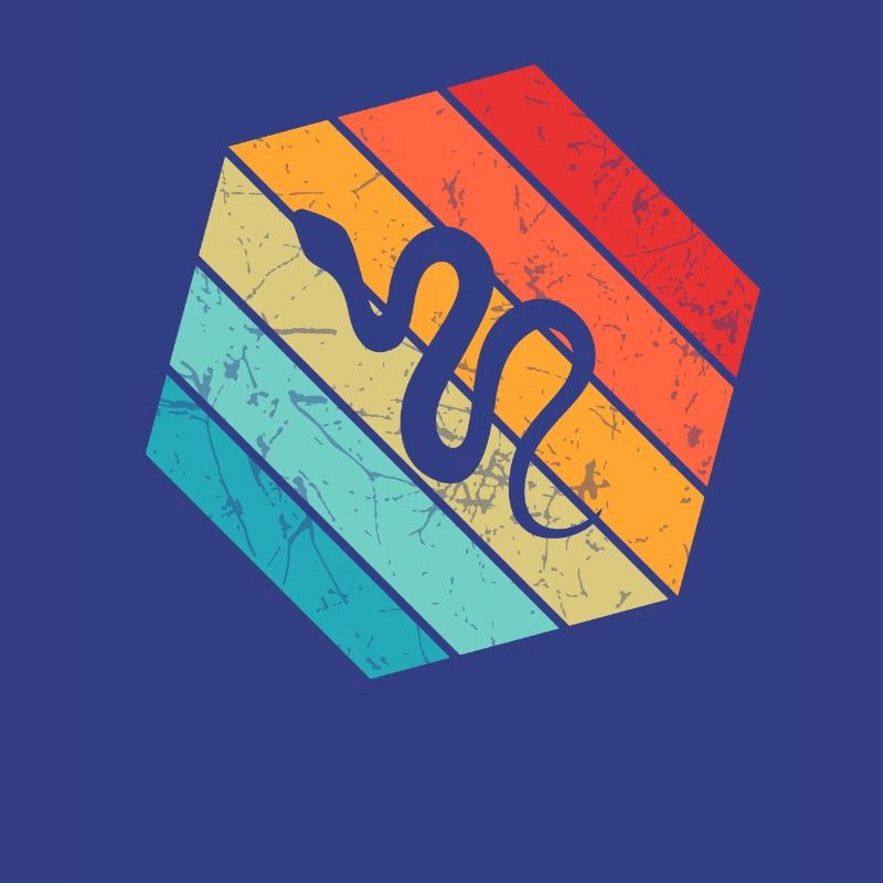 Snake Retro Reptile Python Gift idea