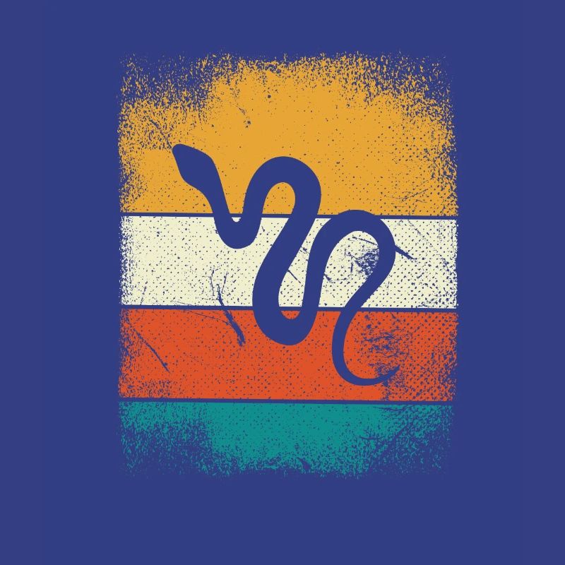 Snake Retro Reptile Python Gift idea