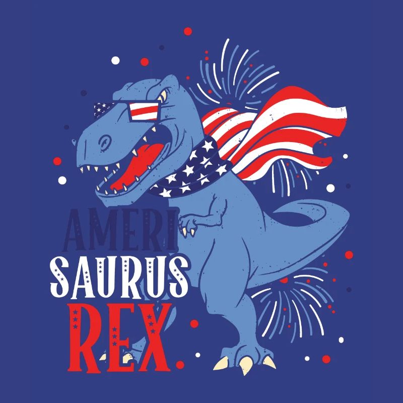 Ameri Saurus Rex 4. Juli Dinosaurier Independence