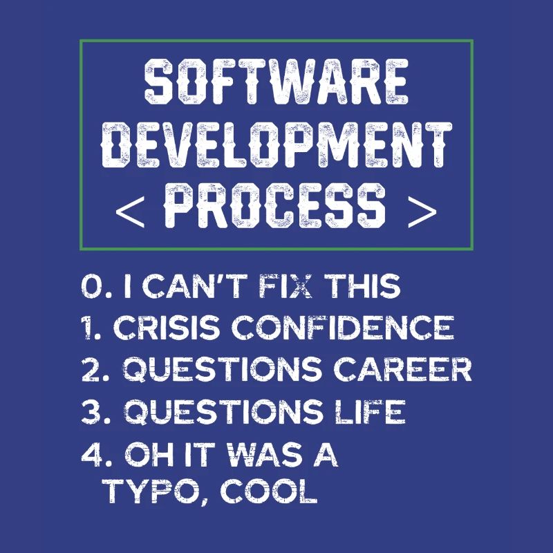 Softwareentwicklungsprozess Humor Programmierer