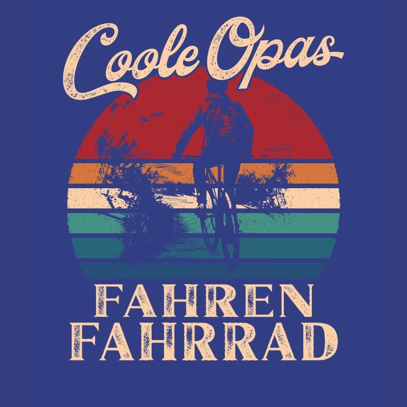 Cool Mpas Faisant Du Vélo Rétro Papy