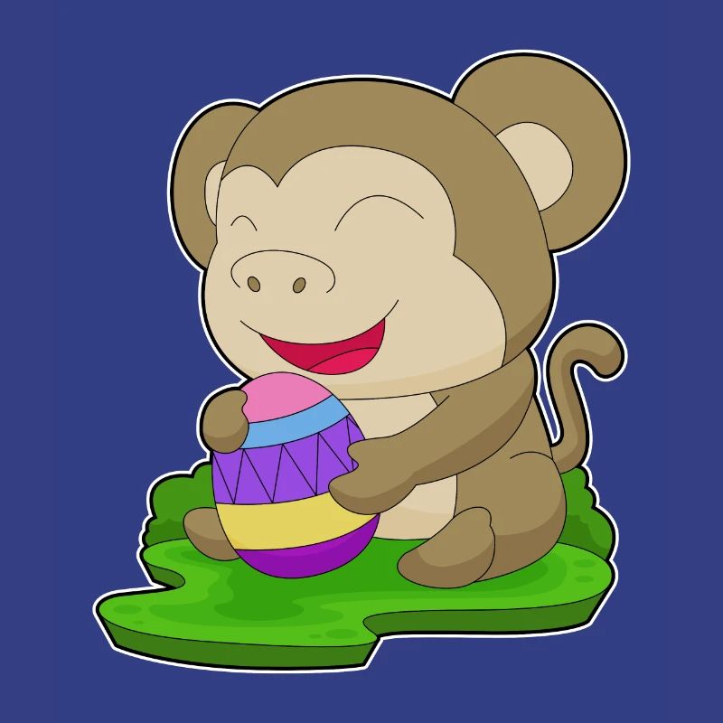 Monkey Easter Easter Egg