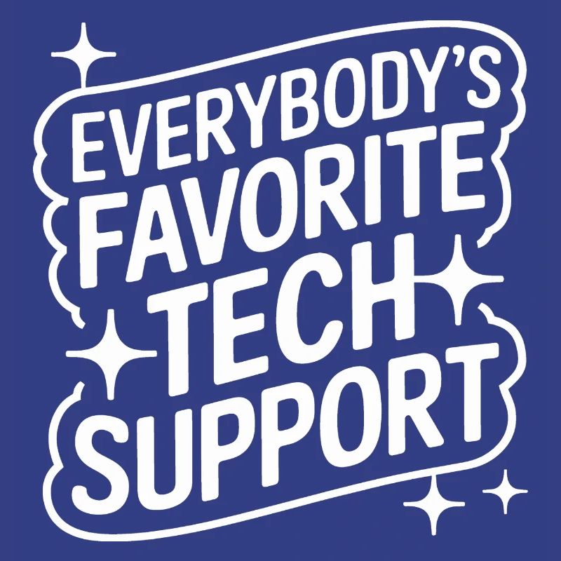 Technischer Support Computerfreak Nerd