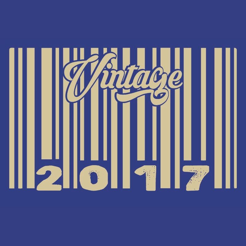 vintage 2017 Barcode 2017: Year 2025.