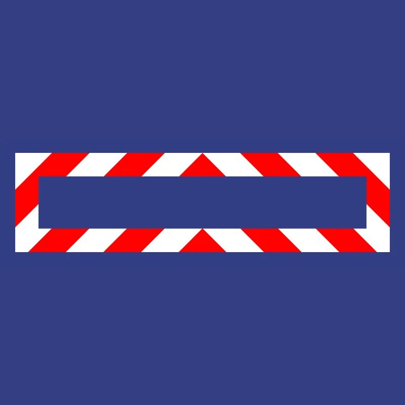 Frame Red White Note Warning Construction Site