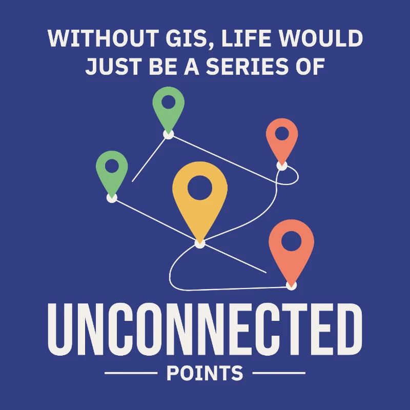 GIS Unconnected Points Map Data Analysis