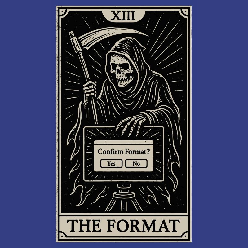 Datafararding Tarot : Mort du format
