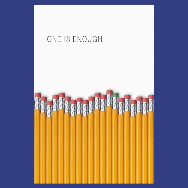 One Is Enough Statement Design