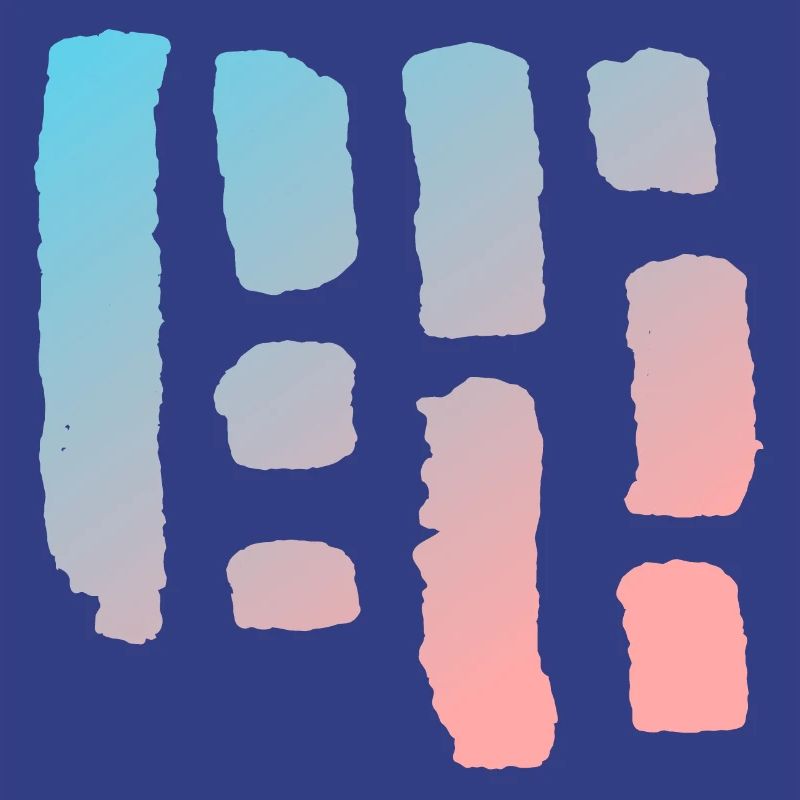Stripe Fragment Pattern with Gradient - LOGO