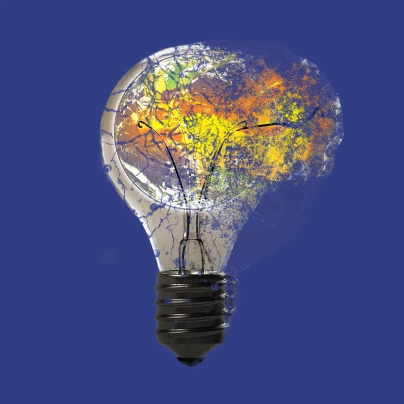 Exploding light bulb bulb lamp earth world