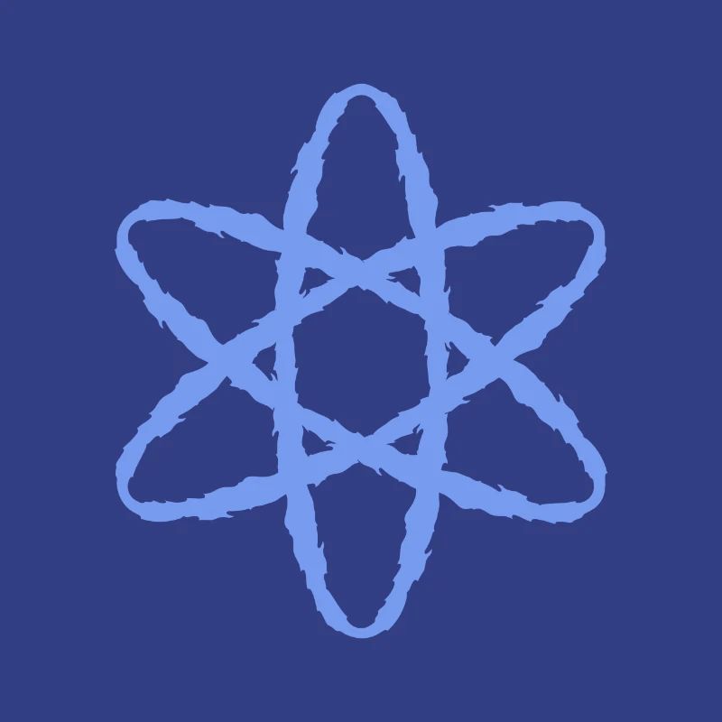 Atom symbol nuclear power