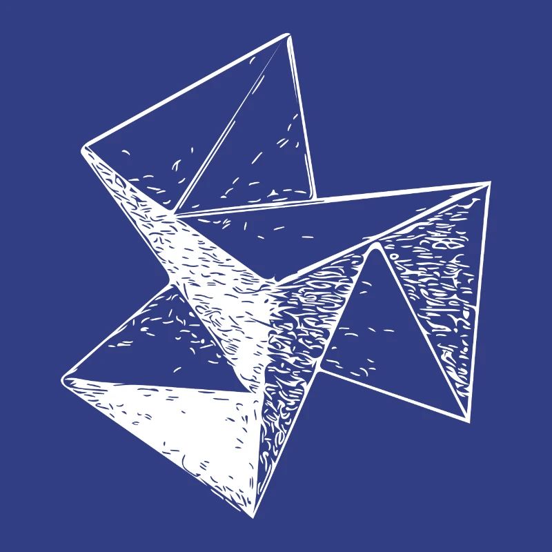 3d Vintage Triangle Cube Structure