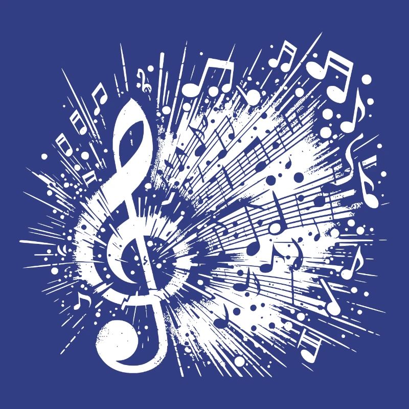 Exploding Music Clef Scale