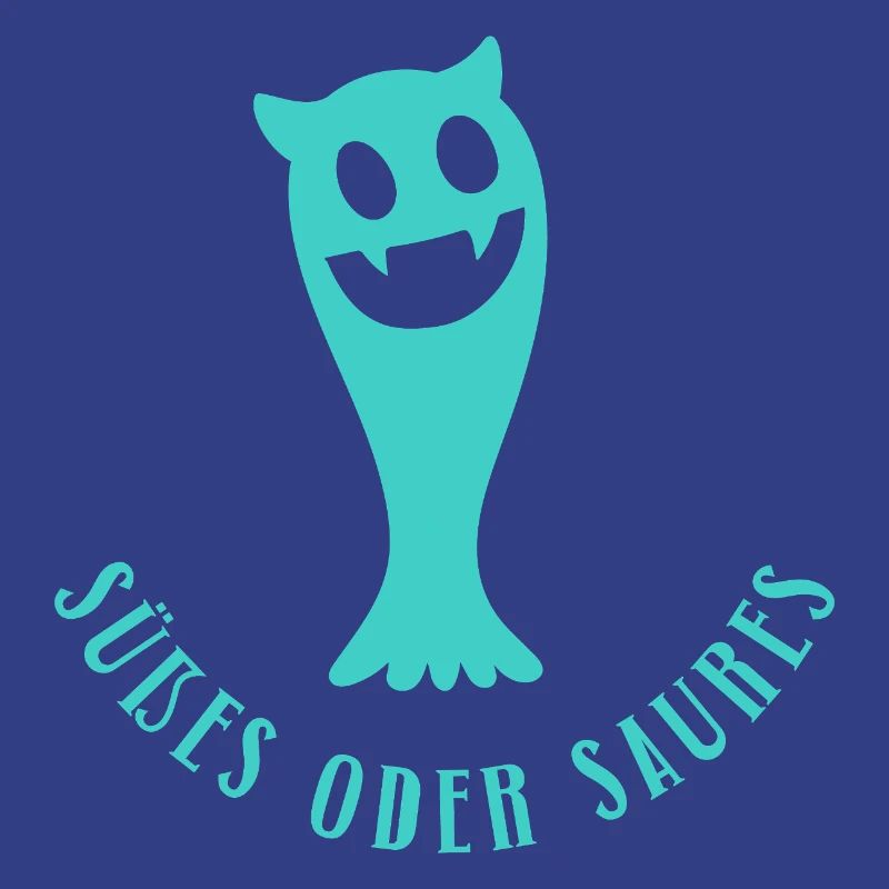 Süßes oder Saures Halloween Geist Spruch Geschenk