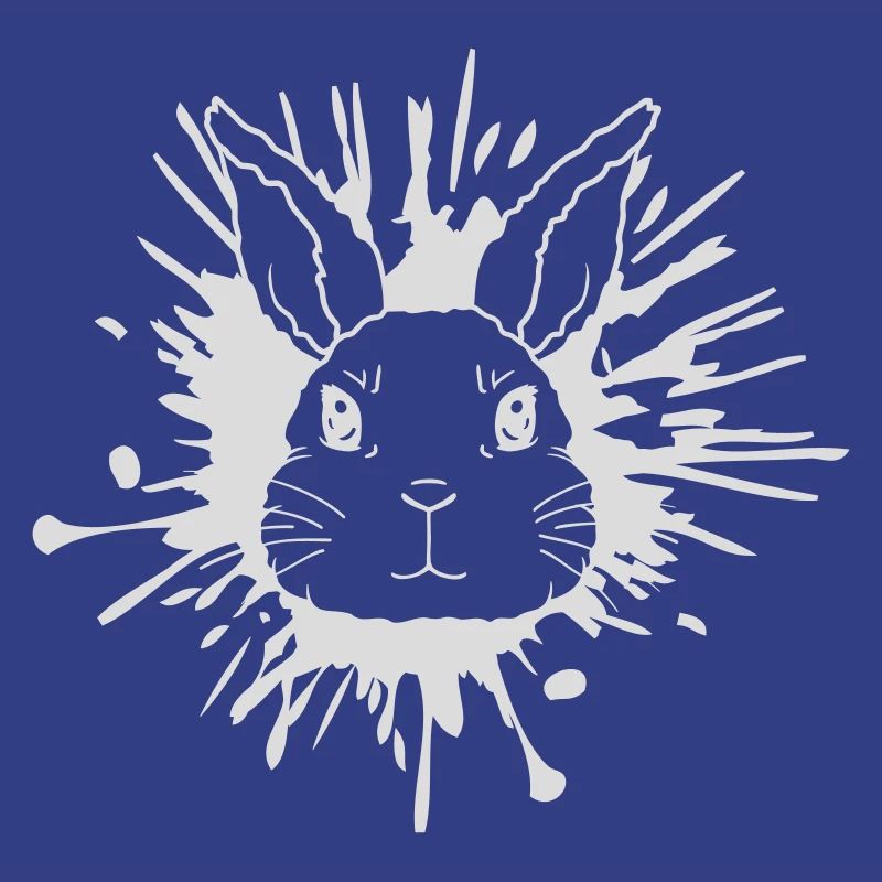 Éclaboussures de lapin éclaboussures de couleur