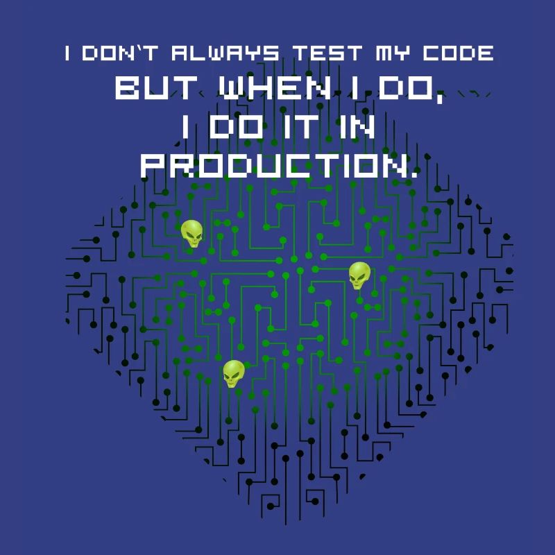 test code nerd joke spruch pc programmierer geek i