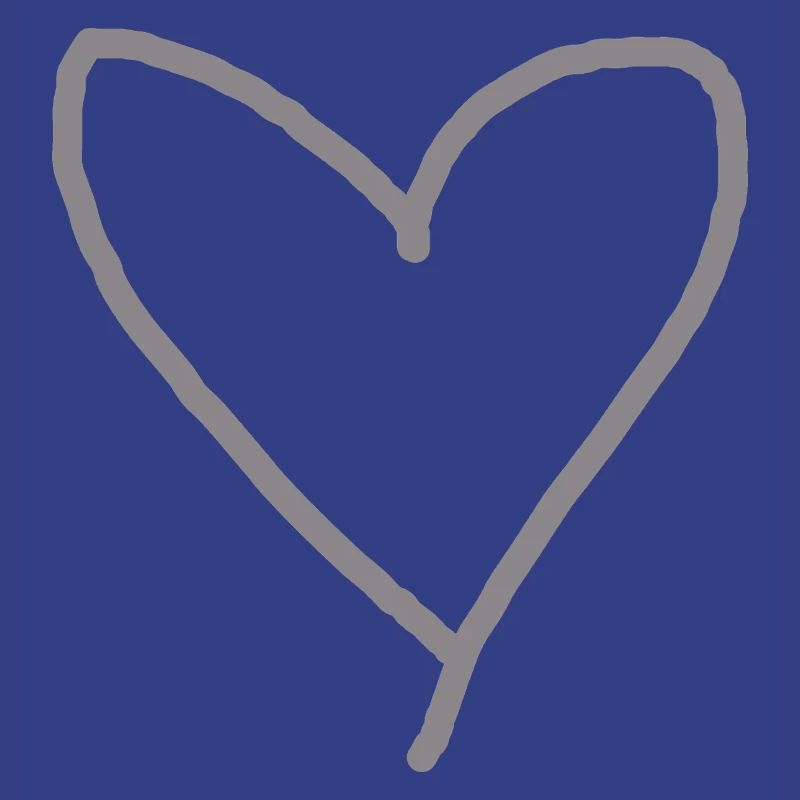 Herz grau Geschenkidee Liebe verliebt