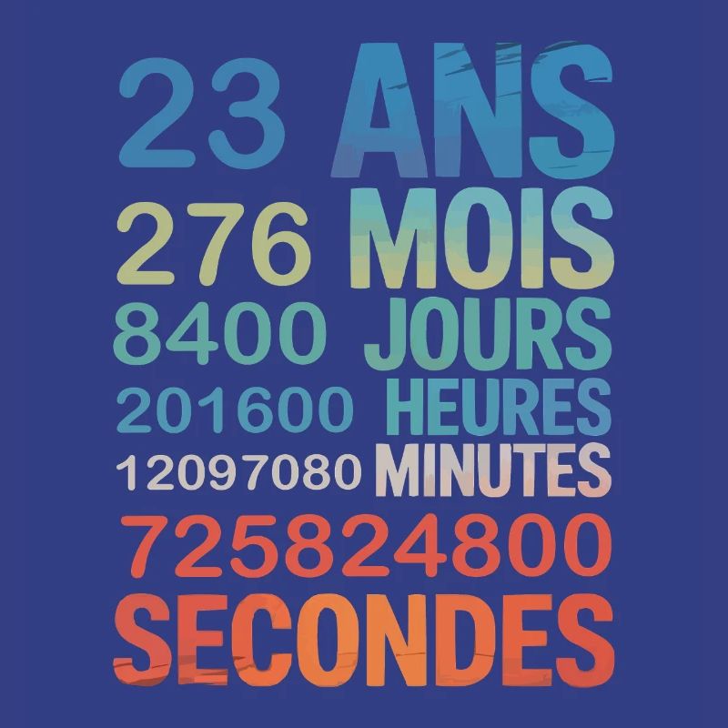 23 ans de vie – chaque seconde compte