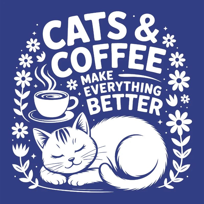 Le chat et le café sont tout ce dont j’ai besoin