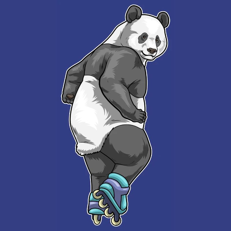Panda Inline skating roller skates