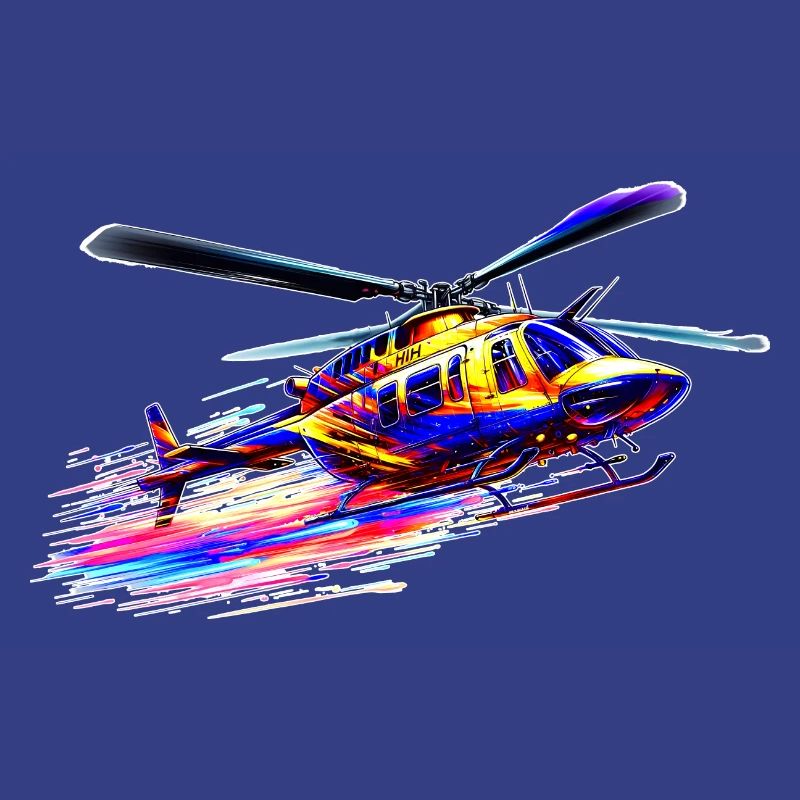 JetRanger Bell 206 - Éclaboussure de couleur