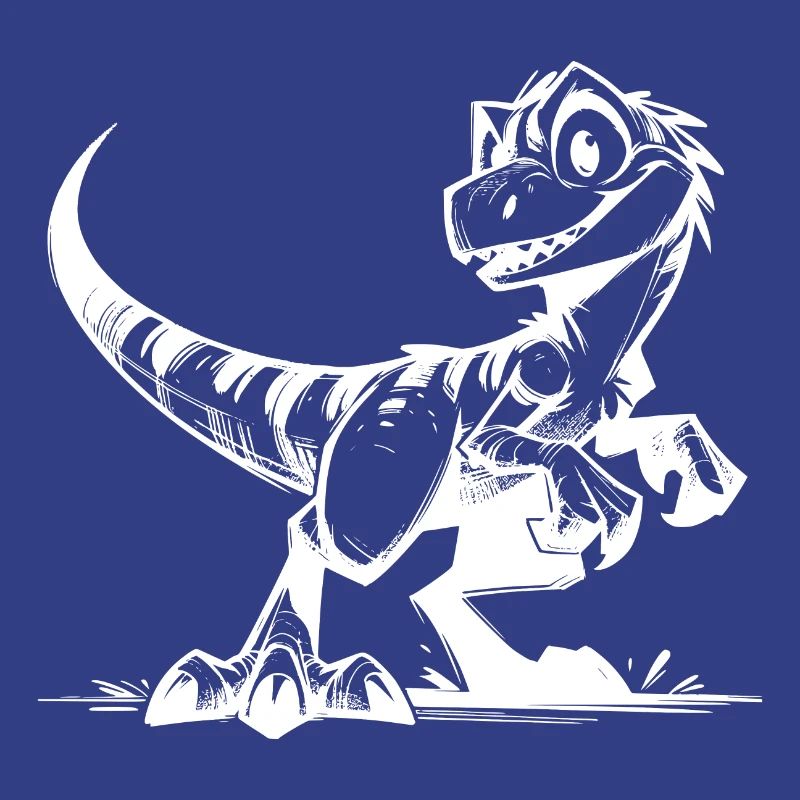 Snappy Raptor Dinosaur Fun Sketch