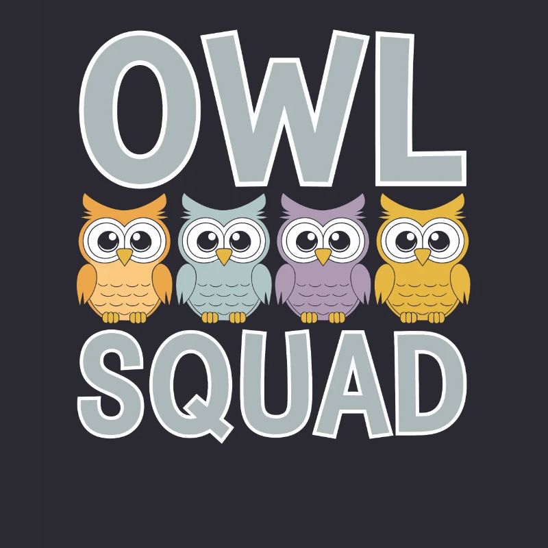 Eule Gruppen Design Eule Squad
