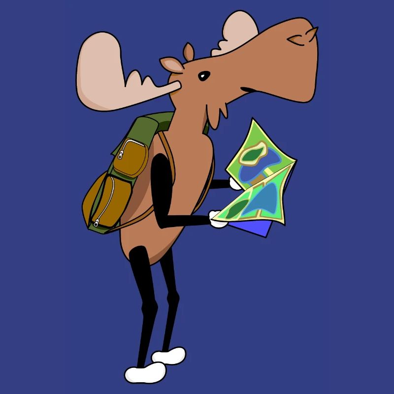 Carte de randonnée Moose Comic