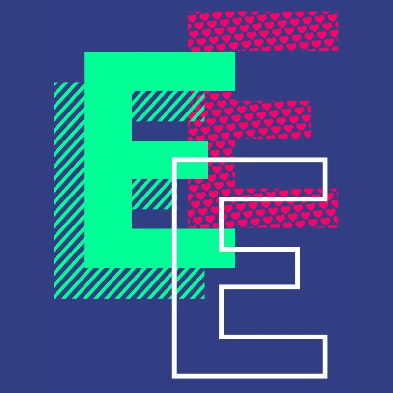 Initial Letter E Design Gift