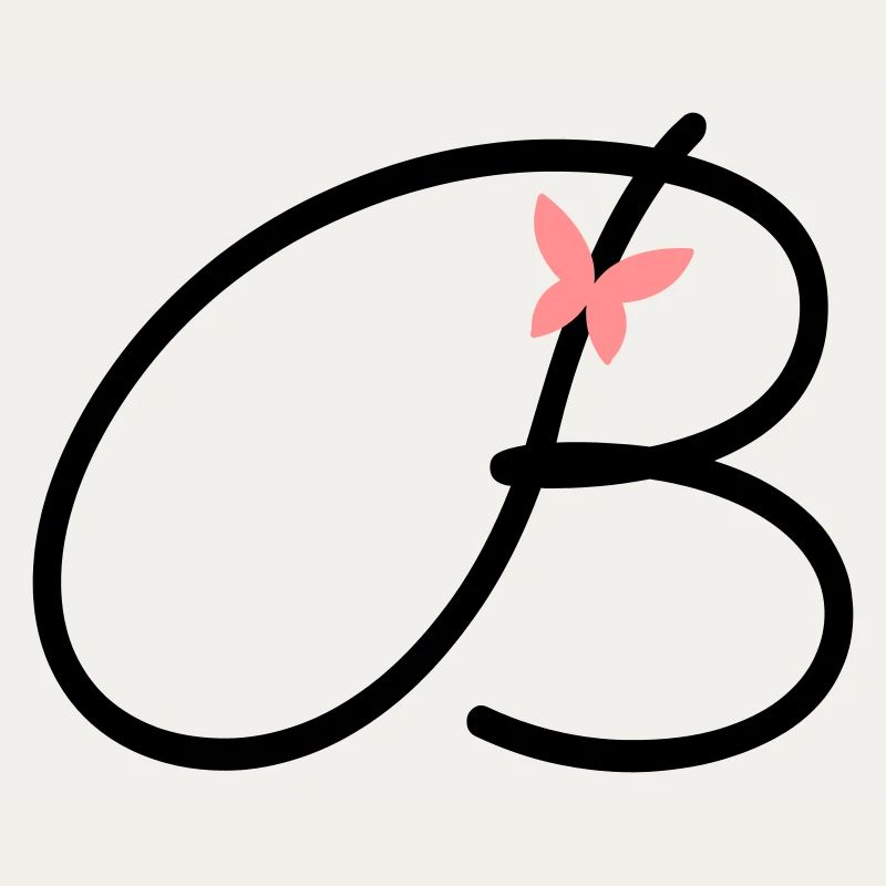 Lettre B Lettre initiale Papillon