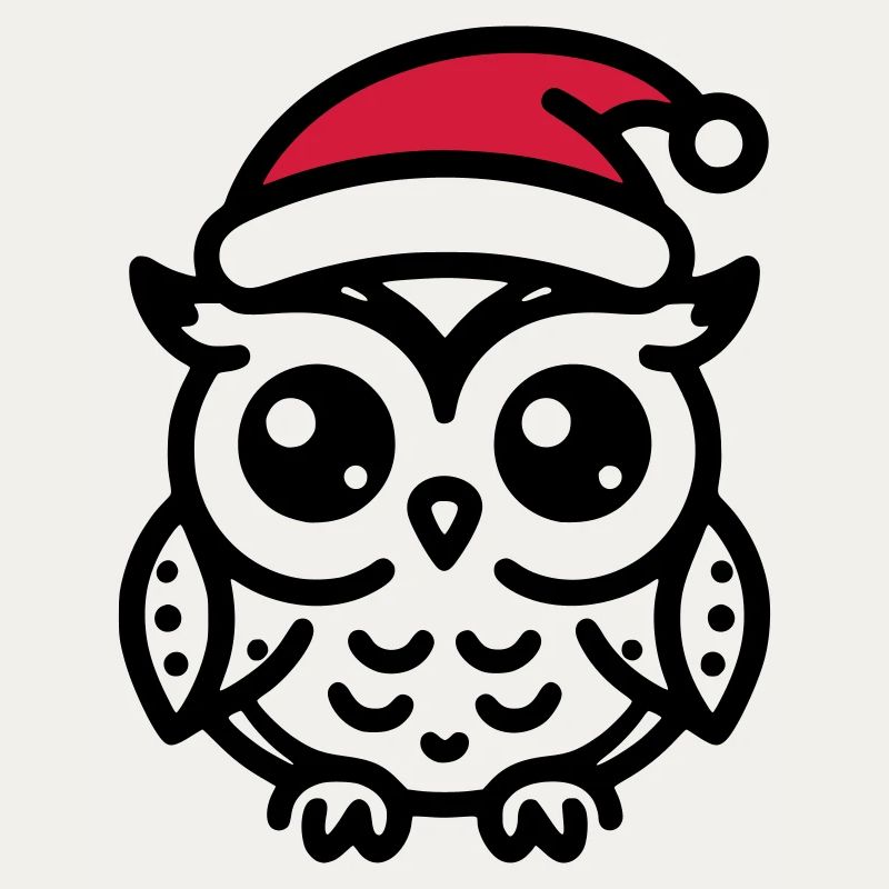 Niedliche Eule Weihnachten