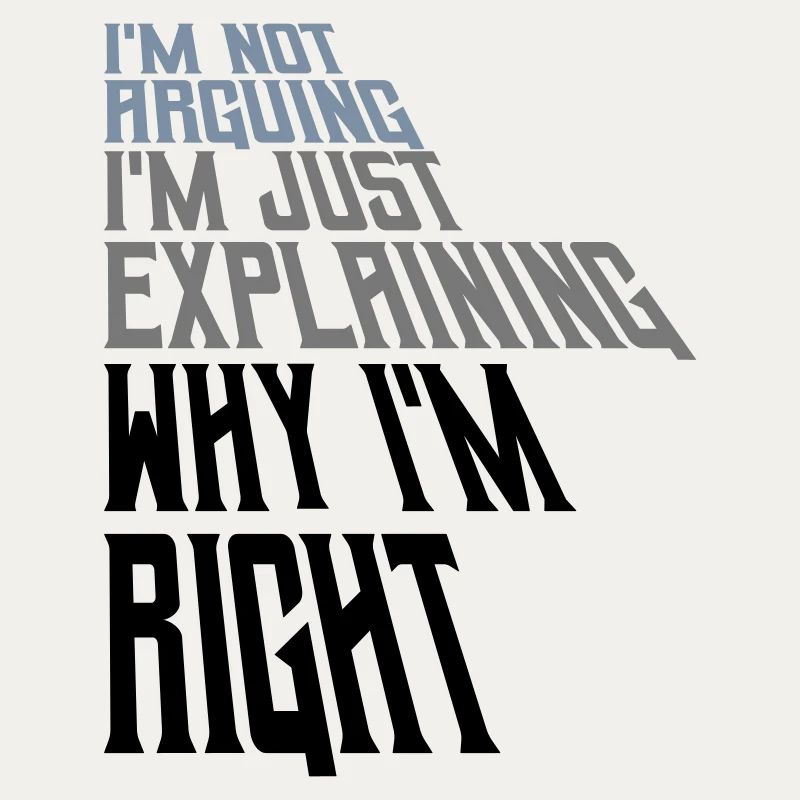 I m not arguing