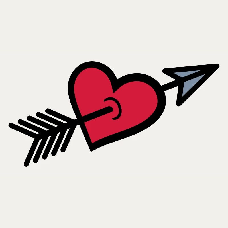Arrow shot through heart