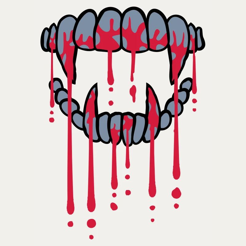 Blood drops vampire