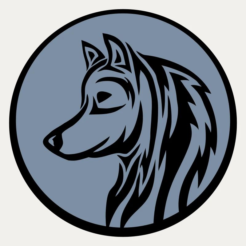 Rund Wolf Tattoo