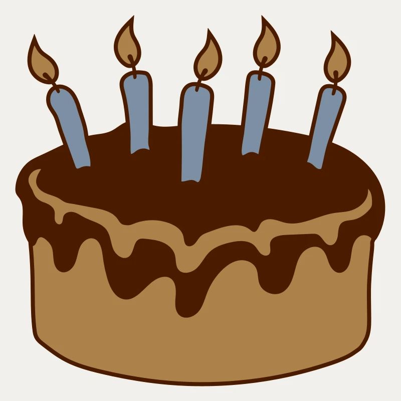 Bougies de gâteau d’anniversaire au chocolat