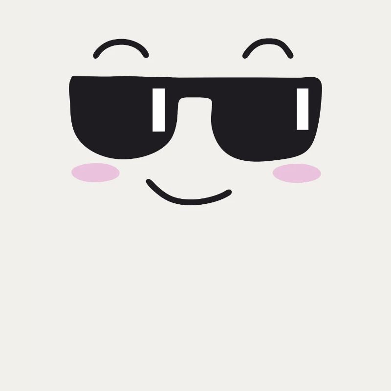 Sunglasses laugh face