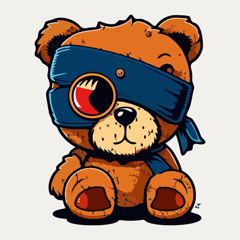 Cache-œil mignon ours