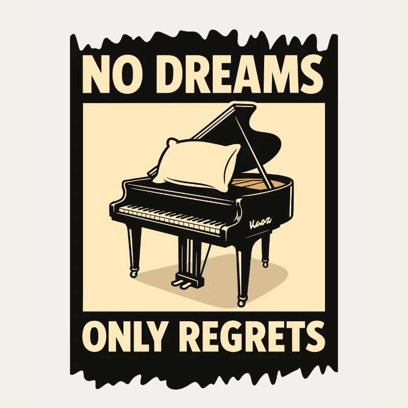 Piano à queue avec coussin