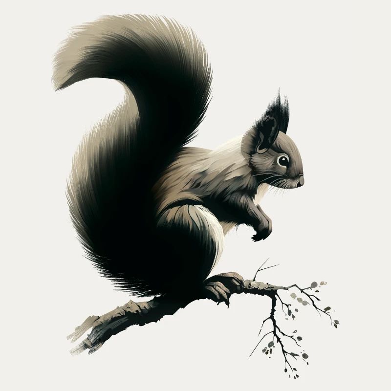 Squirrel on branch