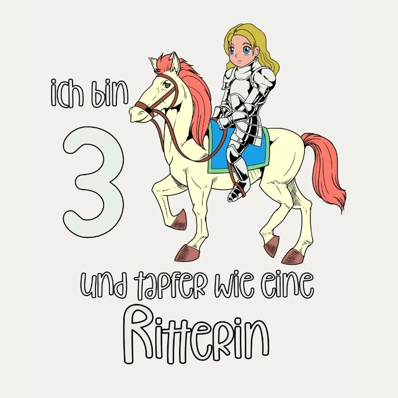 Geburtstagsshirt Ritterin - 3 Geburtstag Mädchen