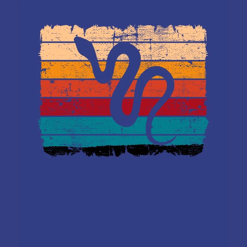 Snake Retro Reptile Python Idée cadeau